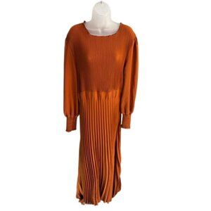 SHEIN Maxi dress in rust, cinnamon size 1X